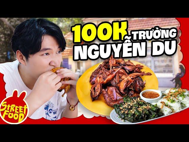 Chim Cút Chiên Bơ Da Giòn Sốt Xá Xị | 100k Ăn Sập Cổng Trường Nguyễn Du | ĂN HÀNG 100 NGÀN