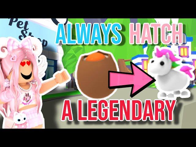 The REAL *SECRET* To ALWAYS Hatching a *LEGENDARY* From a Cracked Egg! (Adopt Me)