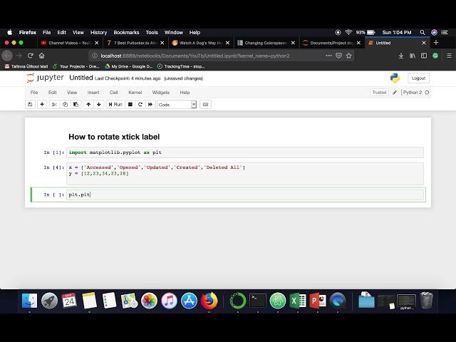 How to Rotate xtick Label in Matplotlib in Python