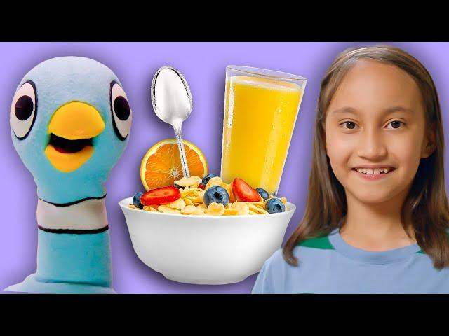 The Pigeon Explains How to Make Breakfast | Videos for Kids | Mo Willems Workshop