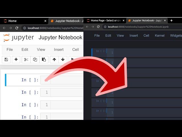 How To Change The Theme Of Jupyter Notebook To Dark ?!