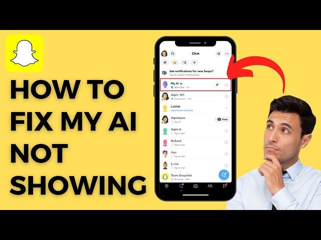 How To FIX My AI Not Showing Up On Snapchat!