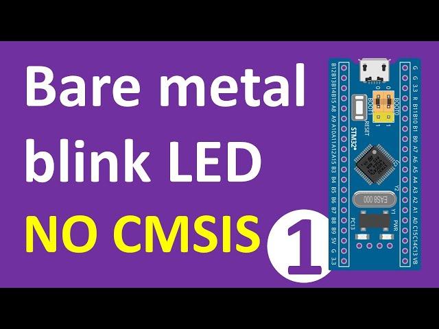 STM32 bare metal blink LED | NO CMSIS | creating pointer types with structure, bitfield and union