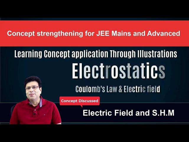 Electric Field and SHM Part I | B M Sharma | JEE Physics 2025