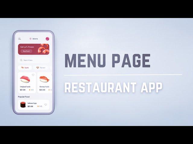  Sushi Restaurant App / MENU PAGE • Flutter Tutorial