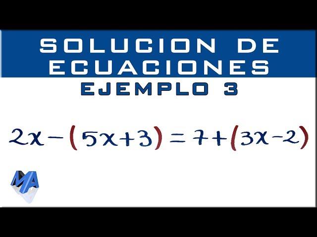 Solucionar ecuaciones lineales | Ejemplo 3