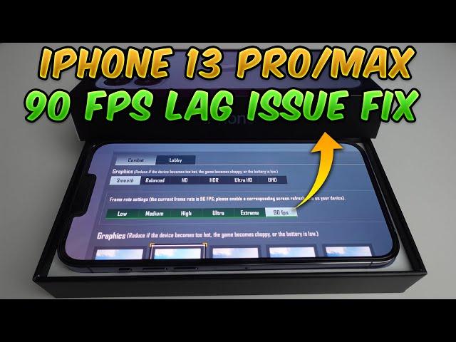 iPhone 90 FPS Lag/Glitch issue Fix!!! (PUBG MOBILE & BGMI) Unstable or laggy 90 fps on iPhone 13 Pro