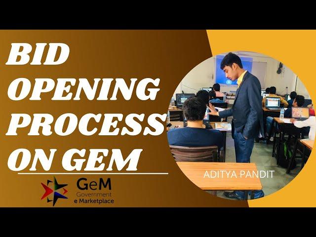 GeM Bid Opening Process I GEM BID AWARD I How to Open Bid in GemM Portal by Buyer