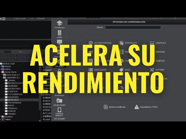 Como Configurar VIRTUAL DJ 2023 ¡MEJORA 100% su Rendimiento! 