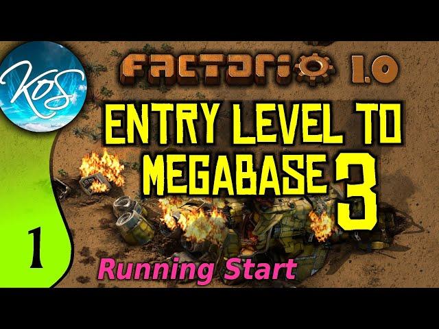 Factorio 1.0 Entry Level to Megabase 3, Ep 1: HOW TO START - Guide, Tutorial