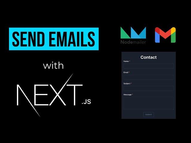 How to Send Emails with Next JS and Nodemailer