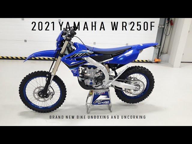 2021 YAMAHA WR250F new bike UNCORKING!