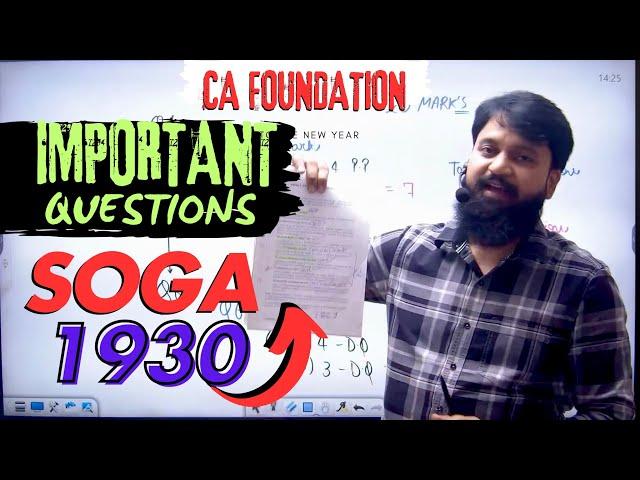 Important Question of Sale of Goods Act 1930 CA Foundation I CA Foundation business Law Imp Question