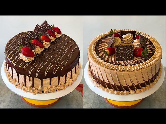 tutorial para decorar pasteles con chocolate | pasteles con ganache de chocolate