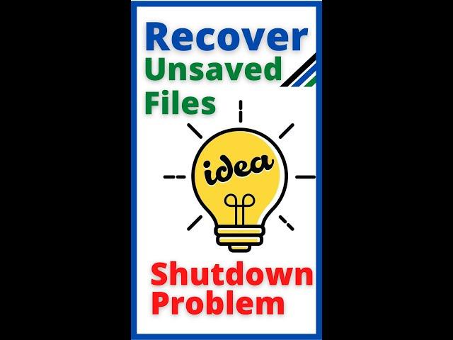 Recover unsaved files after shutdown #shorts #computertips #word #recovery