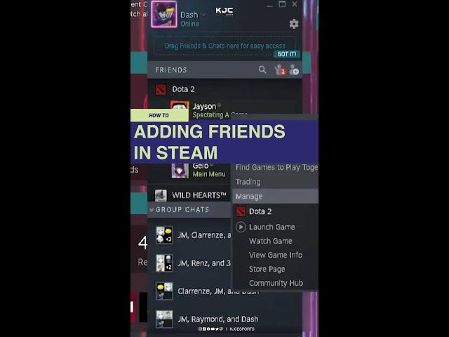 How to add friends in Steam