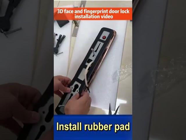 3D face and fingerprint door lock installation video