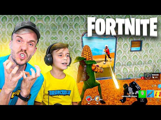 PASSEI NERVOSO NO FORTNITE - Família Brancoala Games