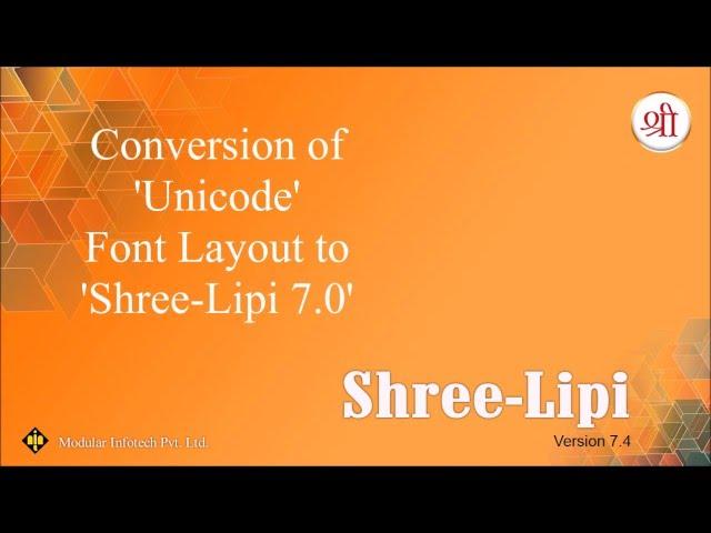 Conversion - Unicode to SL7 (Devnagari)