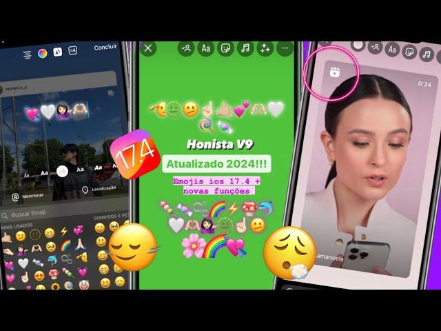 SAIUHONISTA V9 ATUALIZADO | INSTAGRAM ESTILO IPHONE COM EMOJIS iOS 17+IOS FONTS + REPOST REELS IOS