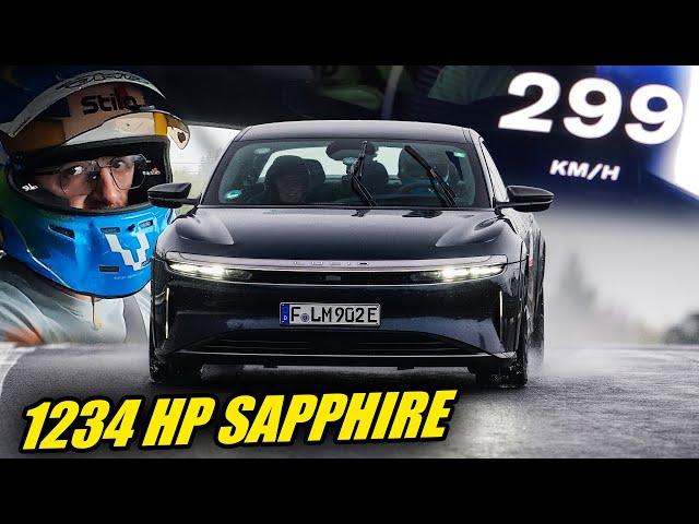 1200+ HorsePower! Lucid Air Sapphire & Sad Mustang GTD // Nürburgring