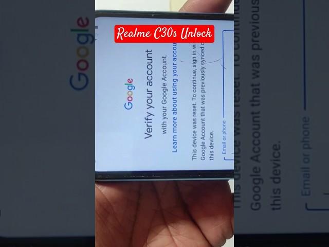 realme C30s FRP bypass without Computer #smartphone #viralvideo #tech #realmeunlock #repair