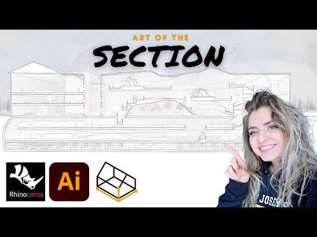 How to Draw a SECTION | 3D PERSPECTIVE SECTION DRAWING TUTORIAL  | Architecture Drawing Tutorial