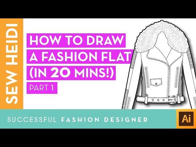 Illustrator Fashion Design Tutorial: How to Draw a Fashion Flat in 20 Mins (Part 1)