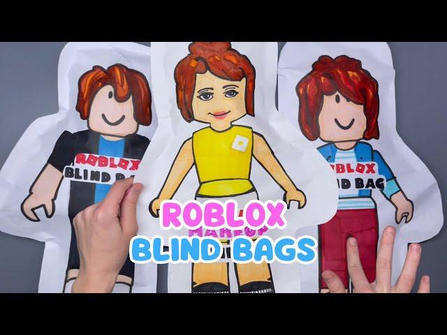 ️Paper Diy ️ Roblox Bacon and Makeup blind bags unboxing Paper ASMR