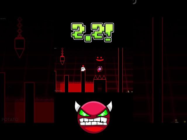 The Challenge IMPOSSIBLE? Geometry Dash 2.2 #shorts #deluxe12