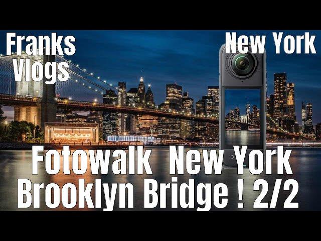 Wahnsinn !  Blaue Stunde Brooklyn Bridge Mit der Insta360 X4 in New York   2/2