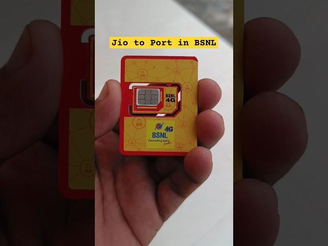 BSNL ki ghar wapsi #bsnl #porttobsnl #port #jio #shorts