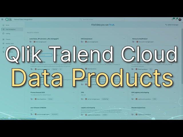 Introducing Qlik Talend Cloud - Data products - SaaS in 60