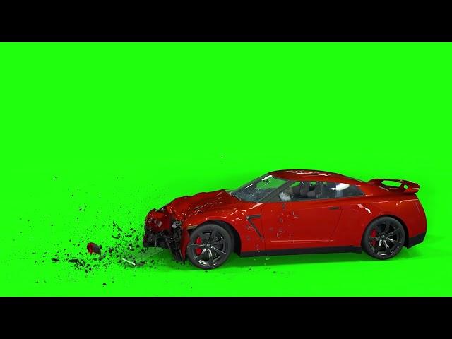 green screen  car crash slow motion #greenscreen #greenscreenvideo  #vfx #carcrash #montagevideo