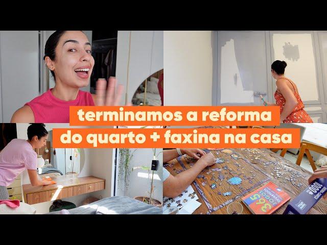 FAXINA NA CASA, REFORMA NO QUARTO, ORGANIZANDO GUARDA ROUPAS E ROTINA DE SKIN CARE | JULIANA LOUISE