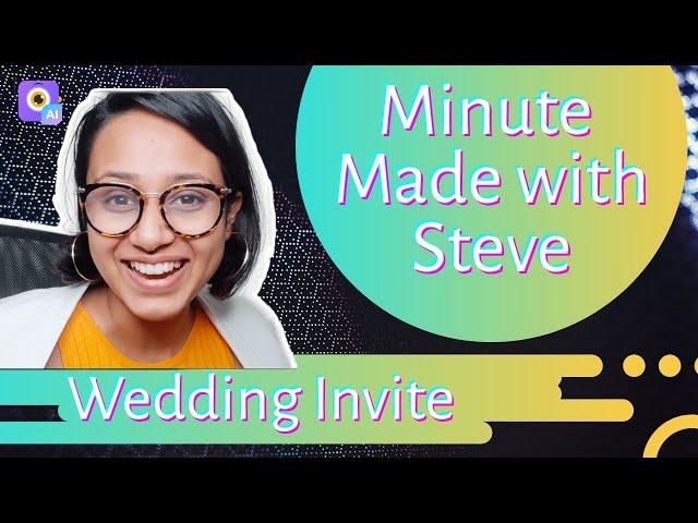 How to Create a Wedding Invitation Video with AI Assistant [1-Minute Tutorial]