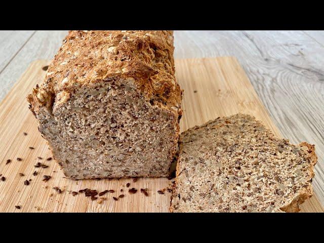 Juicy wholemeal bread, no knead, extremely tasty and fast