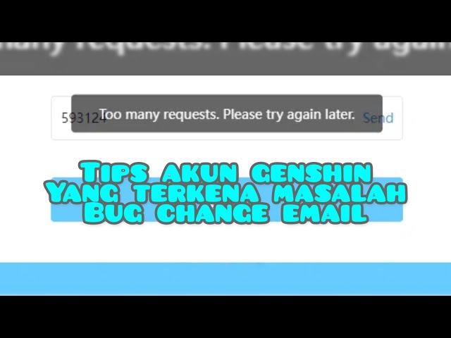 Tips Mengatasi bug change email akun hoyoverse genshin impact