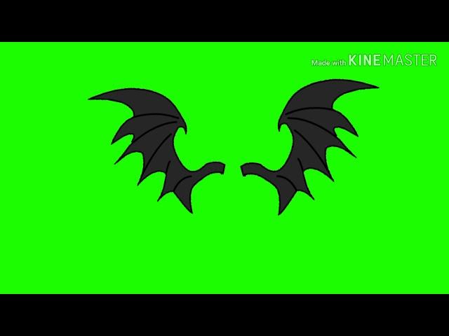 Demon wings green screen || gachalife