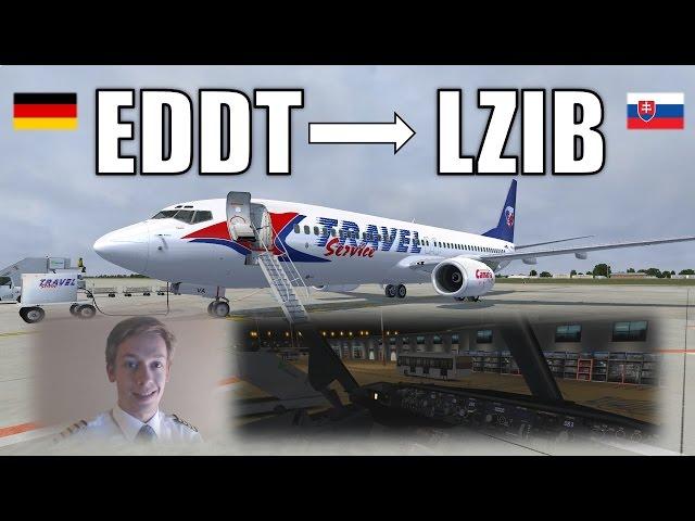 ️‍️ VATSIM: IFR Flight Example: Berlin to Bratislava! FULL ATC! [P3D V3] [Boeing 737-800 NGX]