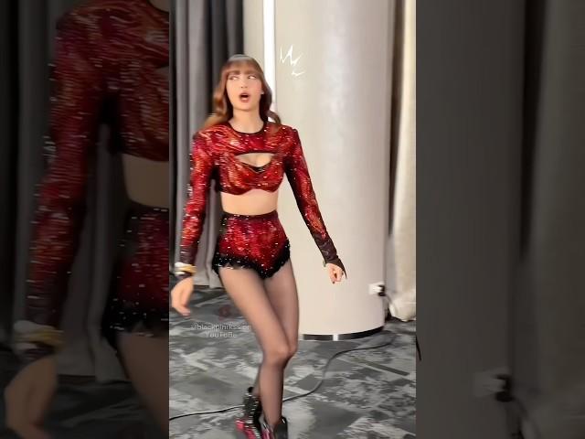 It seems like Lisa was in a hurry to give an interview and forgot her outfit!!  #blackpink #lisa