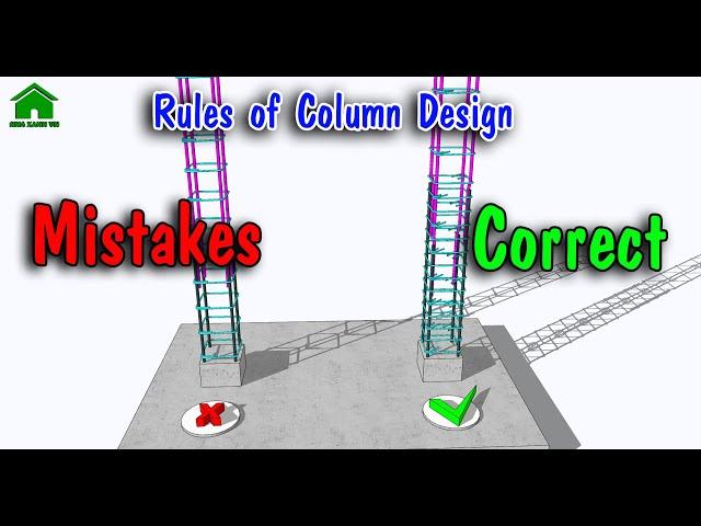  Don't forget the Basic Rules of Column design rebar reinforcement | Green House Construction