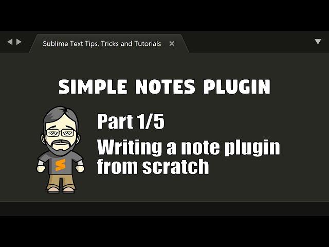 [SNP01] Simple Notes Plugin 1/5