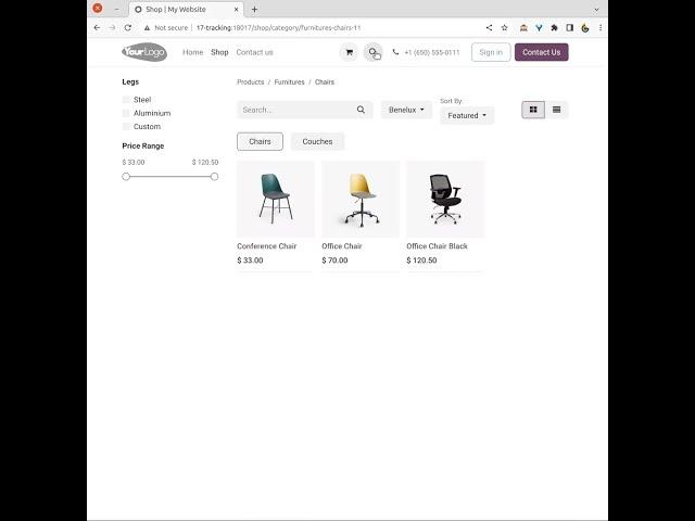 Odoo 17 eCommerce Website