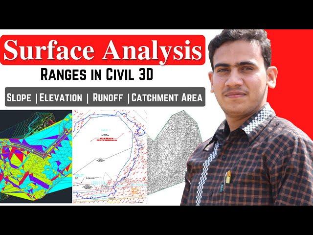 Surface Analysis in Civil 3D | Elevations | Slope | Runoff | Catchment Area | Report Generation