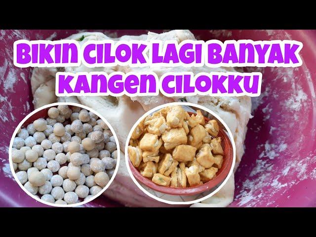 Membuat cilok dan tahu cilok buat warungku kembali