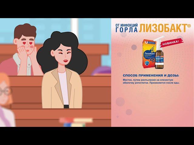 Анимированный ролик-презентация о продукте компании Bosnalijek - Лизобакт и Лизобакт Комплит