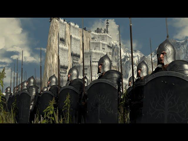 The Great Battle Of Minas Tirith | Gondor Vs. Mordor | 12,000 Unit Lord of The Rings Battle