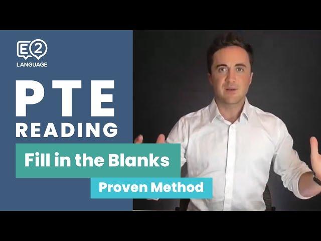 PTE Reading: Fill in the Blanks | Learn the Proven Method!