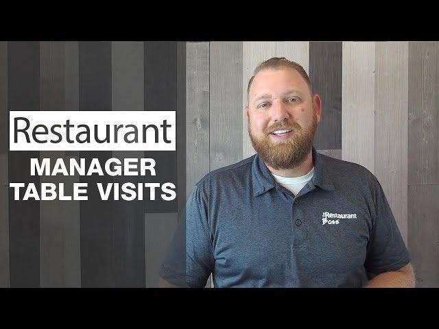 Restaurant Manager Table Visits